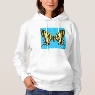 Schwalbenschwanz (weiß) - Kapuzenpullover für Dame Hoodie