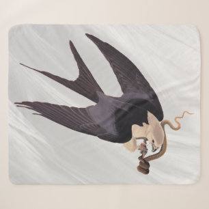 Schwalbenschwanzbussard mit Schlange Vintage Audub Sherpadecke
