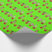 Schwalbenverzierung grn Geschenkverpackung der Geschenkpapier (Ecke)