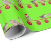 Schwalbenverzierung grn Geschenkverpackung der Geschenkpapier (Rolleneckpunkt)