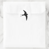 Schwalbenvogel Runder Aufkleber (Tasche)