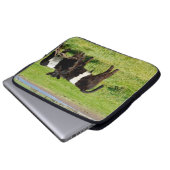 Schwallkühe, die im Lande gebrannt sind, Laptopschutzhülle (Vorne Knopf)
