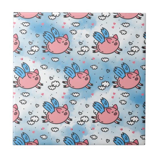 Schwallschweine Fliese (Vorderseite)