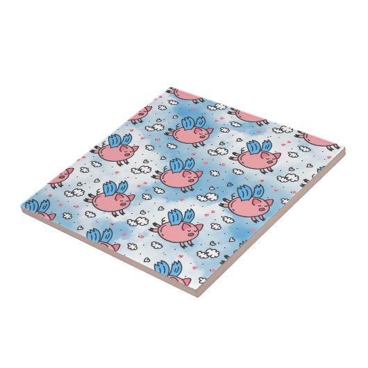 Schwallschweine Fliese (Seite)