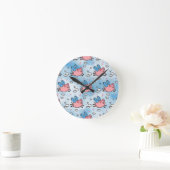 Schwallschweine Runde Wanduhr (Zuhause)