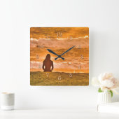 SCHWAMI QUADRATISCHE WANDUHR (Zuhause)