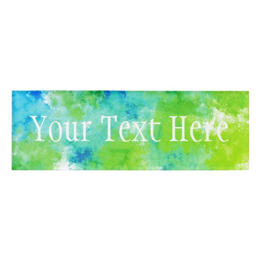 Schwamm-Druck-Namensschilder Namenschild (Vorderseite)