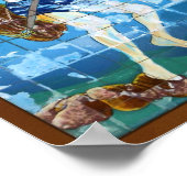 Schwammtaucher Poster (Ecke)