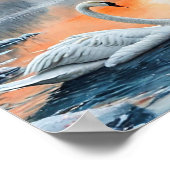 Schwan am See Poster (Ecke)