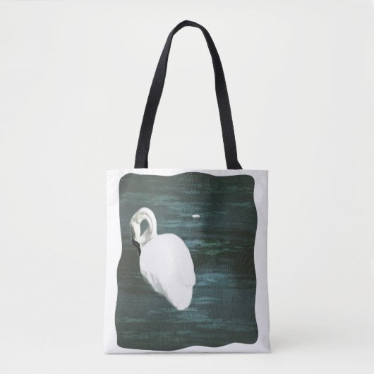 Schwan am Teich Tasche (Vorderseite)