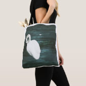 Schwan am Teich Tasche (Von Nahem)