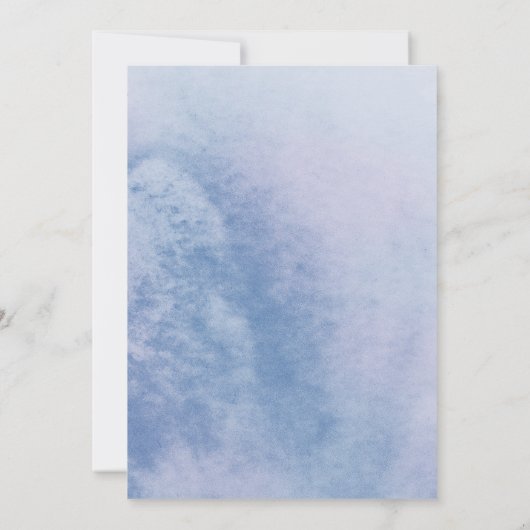 Schwan Aquarell Mutter Tagesbrunch Einladung (Rückseite)