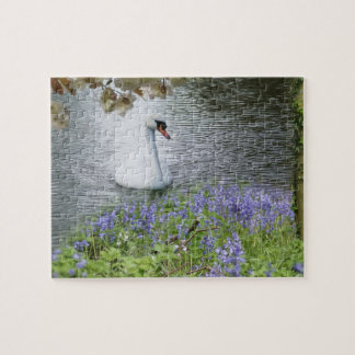 Schwan auf Puzzlen des Wassers Puzzle
