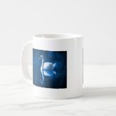 Schwan auf See Kaffeetasse (Vorderseite Links)