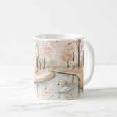 Schwan-Bäume Leben ist ein Traum Kaffeetasse (VorderseiteRechts)