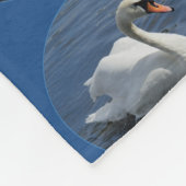 Schwan-blaue Fleece-Decke Fleecedecke (Ecke)