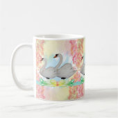 Schwan Blumen Tasse (Links)