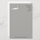 Schwan Briefpapier (Vorne/Hinten)
