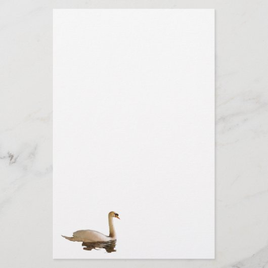 Schwan-Briefpapier-Papier Briefpapier (Vorderseite)