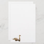 Schwan-Briefpapier-Papier Briefpapier (Vorne/Hinten)
