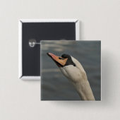Schwan Button (Vorne & Hinten)
