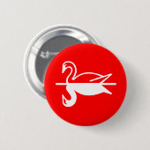 Schwan Button (Vorne & Hinten)