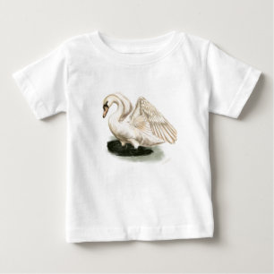 Schwan-Druck-Baby-Ballettröckchen-Bodysuit Baby T-shirt