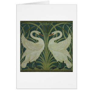 "Schwan-, Eile- und Iris" Tapetenentwurf
