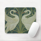 "Schwan-, Eile- und Iris" Tapetenentwurf Mousepad (Mit Mouse)