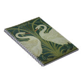 "Schwan-, Eile- und Iris" Tapetenentwurf Notizblock (Rechte Seite)