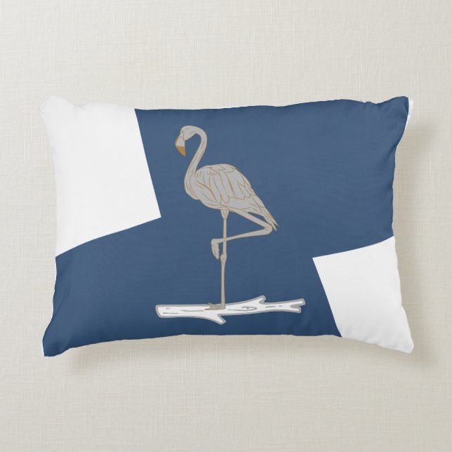 Schwan, einfach, elegant dekokissen (Vorderseite)