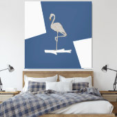 Schwan, einfaches Design Leinwanddruck (Insitu (Schlafzimmer))