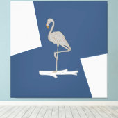 Schwan, einfaches Design Leinwanddruck (Insitu (Holzboden))