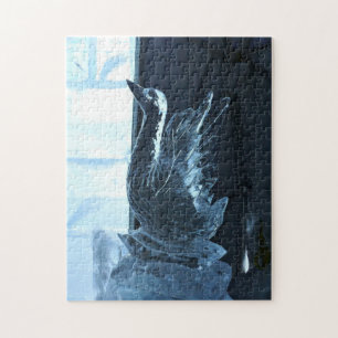 Schwan-Eisskulptur, Quebec, Kanada Puzzle