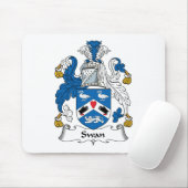 Schwan-Familienwappen Mousepad (Mit Mouse)