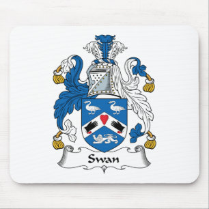 Schwan-Familienwappen Mousepad