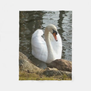 Schwan Fleecedecke