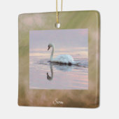 Schwan Foto Ornament (Links)