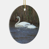Schwan Foto Ornament (Rechts)