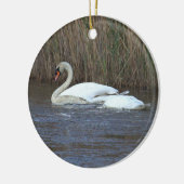 Schwan Foto Ornament (Links)
