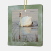Schwan Foto Ornament (Links)