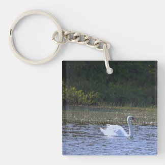 Schwan-Foto-Schlüsselanhänger Schlüsselanhänger
