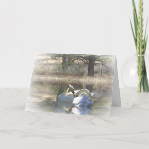 Schwan-frohe Weihnacht-Karte Feiertagskarte