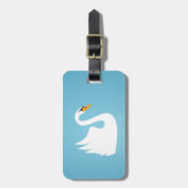 Schwan Gepäckanhänger (Vorderseite vertikal)