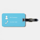 Schwan Gepäckanhänger (Rückseite horizontal)