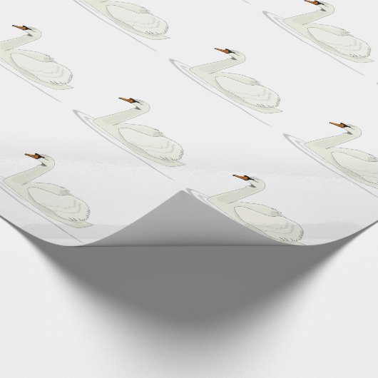 Schwan Geschenkpapier (Ecke)