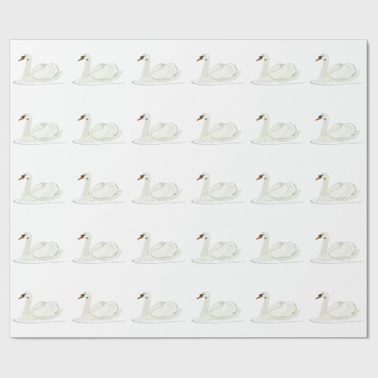 Schwan Geschenkpapier (Flach)