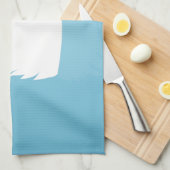 Schwan Geschirrtuch (Viertel Falte)