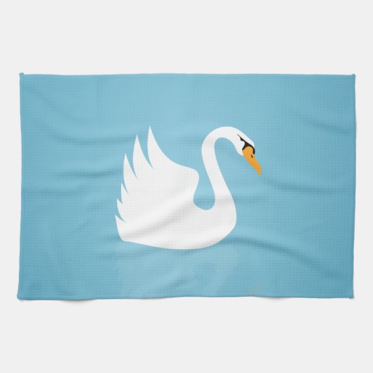 Schwan Geschirrtuch (Horizontal)