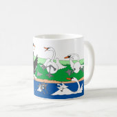 Schwan-Gespräch? Kaffeetasse (VorderseiteRechts)